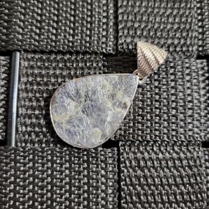 Amethyst rough stone pendant